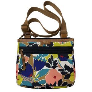 Fossil Eliza Bright Crossbody ipad travel friendly Bright Multi floral